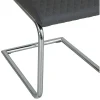 Diamond Stitch Upholstery Dark Grey Faux Leather Dining The Chair