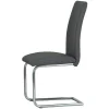 Diamond Stitch Upholstery Dark Grey Faux Leather Dining The Chair