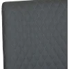 Diamond Stitch Upholstery Dark Grey Faux Leather Dining The Chair