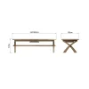 HO Dining Occasional M Cross Legged Dining Table