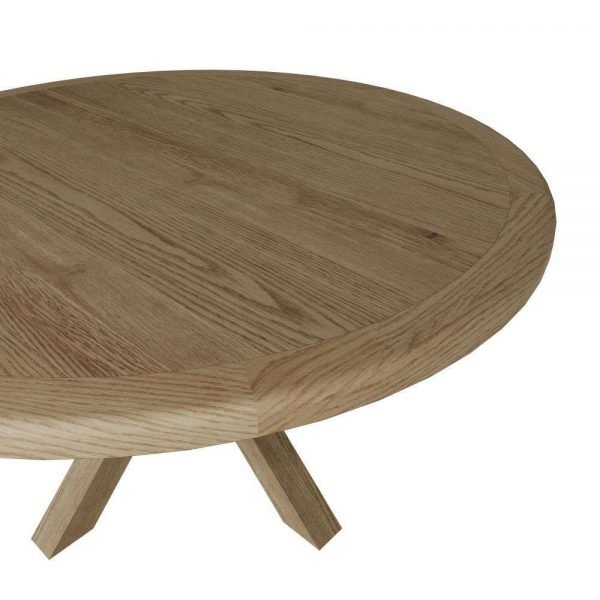 HO Dining Occasional Large Round Table Smoked Oak