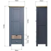 HO Dining Occasional Single Larder Unit Blue