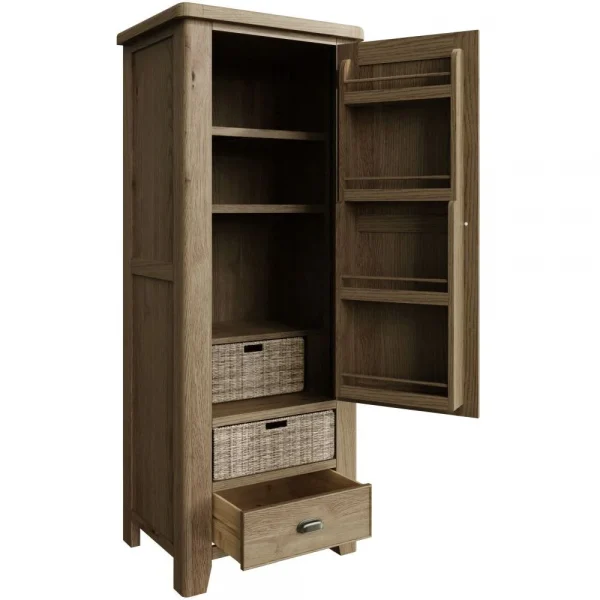 HO Dining Occasional Single Larder Unit Smoked Oak