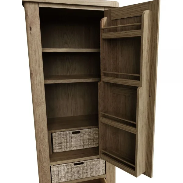 HO Dining Occasional Single Larder Unit Smoked Oak