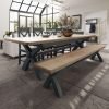 HOP Dining Occasional Blue M Cross Legged Dining Table Hero