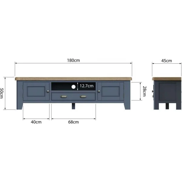 HOP Dining Occasional Blue Extra large TV Unit