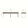 ID Dining m Dining Bench in Taupe