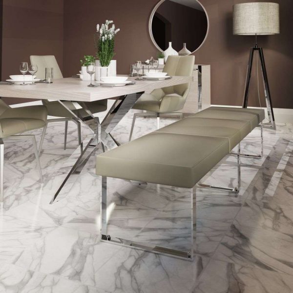 ID Dining m Dining Bench in Taupe Hero
