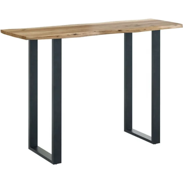 Live Edge Natural Live edge Console Table Only Oak Furniture