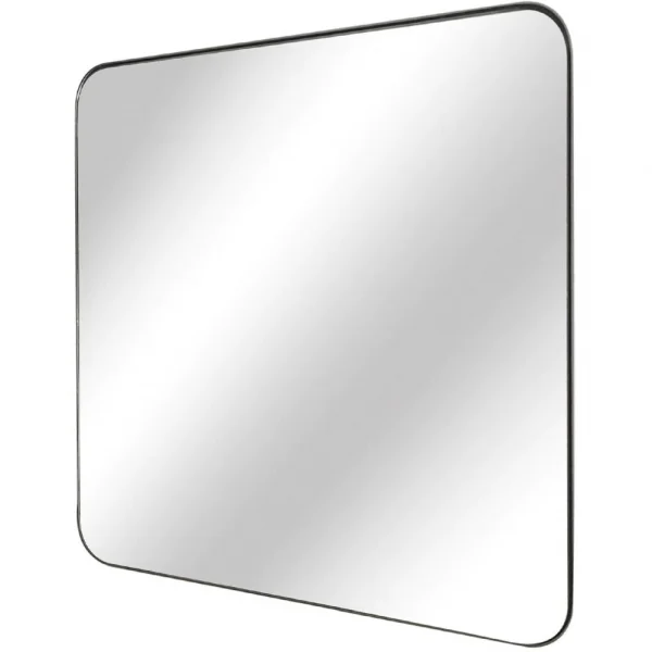 Mirror Collection Rounded Edge Iron Framed Mirror
