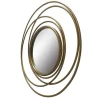 Mirror Collection Satin Gold Iron Framed Mirror