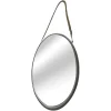 Mirror Collection Silver Mirror with Rope Hanging Strap