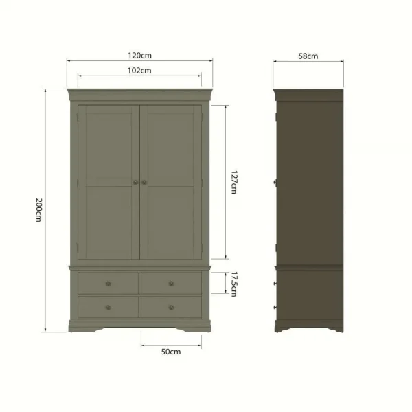 SW Bedroom Door Drawer Wardrobe