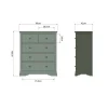 SW Bedroom Over Chest Cactus Green