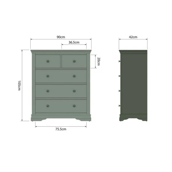 SW Bedroom Over Chest Cactus Green