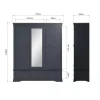 SW OAK Bedroom Door Wardrobe