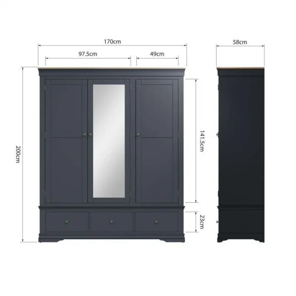 SW OAK Bedroom Door Wardrobe