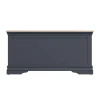 SW OAK Bedroom Blanket Box Dark Grey
