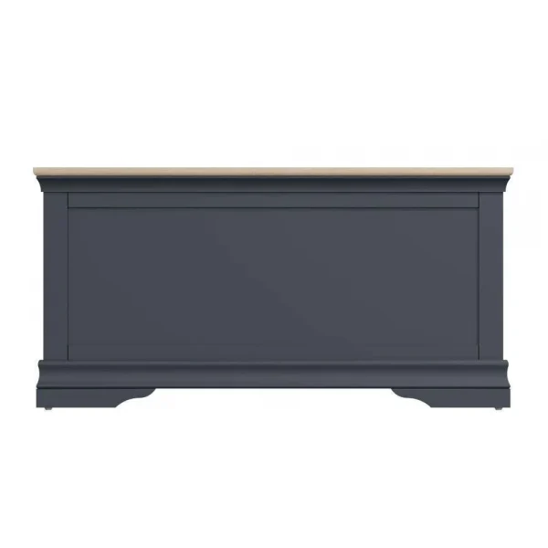 SW OAK Bedroom Blanket Box Dark Grey