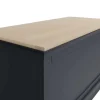 SW OAK Bedroom Blanket Box Dark Grey