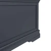 SW OAK Bedroom Blanket Box Dark Grey