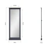 SW OAK Bedroom Cheval Mirror