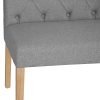 The Chair Collection m Dining Bench Light Grey