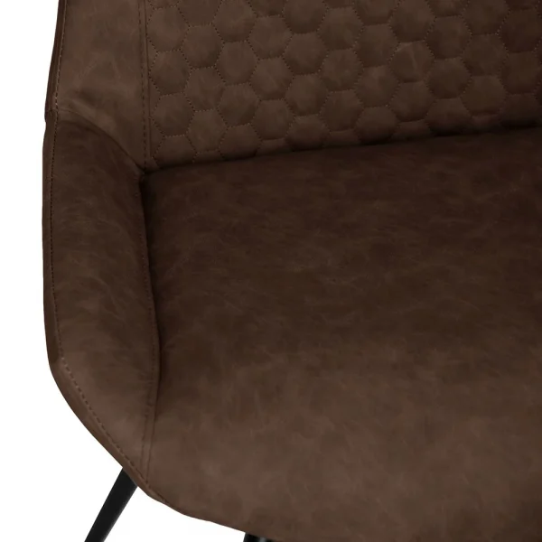 The Chair Collection Honeycomb Stitch Dining The Chair Brown