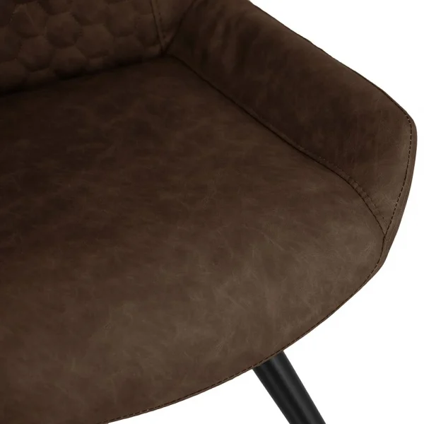 The Chair Collection Honeycomb Stitch Dining The Chair Brown