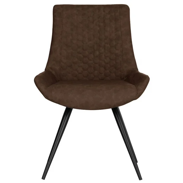 The Chair Collection Honeycomb Stitch Dining The Chair Brown