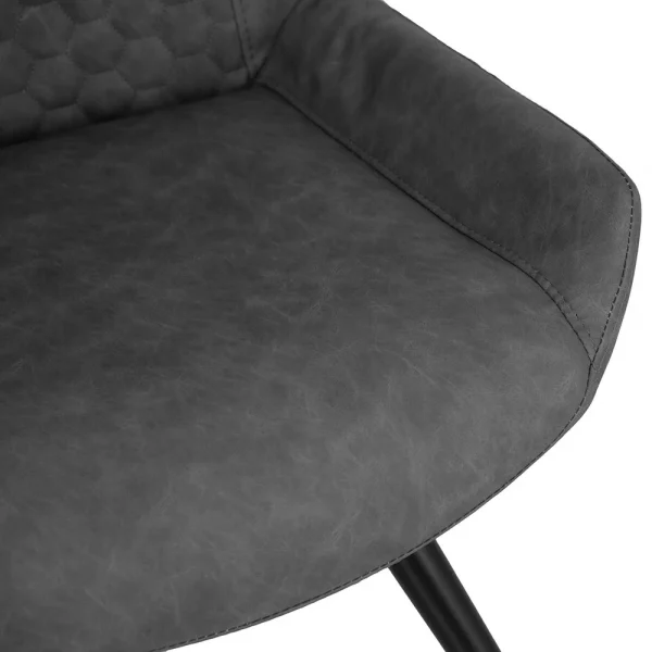 The Chair Collection Honeycomb Stitch Dining The Chair Grey