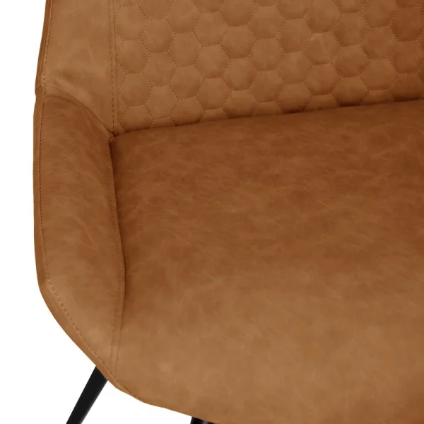 The Chair Collection Honeycomb Stitch Dining The Chair Tan