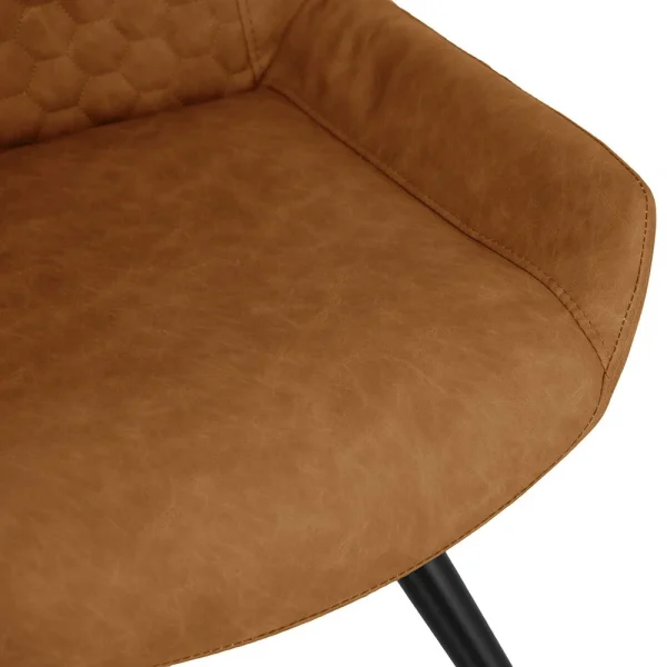 The Chair Collection Honeycomb Stitch Dining The Chair Tan