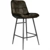 The Chair Collection Leather Iron Bar Chair Dark Grey Hero