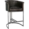 The Chair Collection Leather Iron Bar The Chair Dark Grey Hero