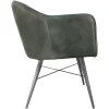 The Chair Collection Leather Iron Carver Tub The Chair Grey