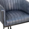 The Chair Collection Leather Iron Classic Tub The Chair Blue