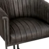 The Chair Collection Leather Iron Classic Tub The Chair Brown