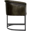 The Chair Collection Leather Iron Classic Tub The Chair Dark Grey