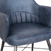 The Chair Collection Leather Iron The Chair Blue