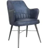 The Chair Collection Leather Iron The Chair Blue