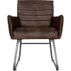 The Chair Collection Leather Iron The Chair Brown