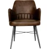 The Chair Collection Leather Iron The Chair Brown