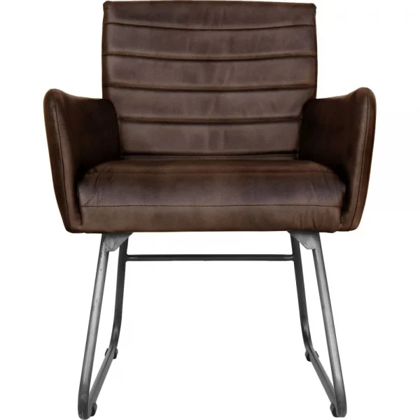 The Chair Collection Leather Iron The Chair Brown