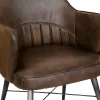 The Chair Collection Leather Iron The Chair Brown