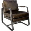 The Chair Collection Leather Iron The Chair Brown Hero