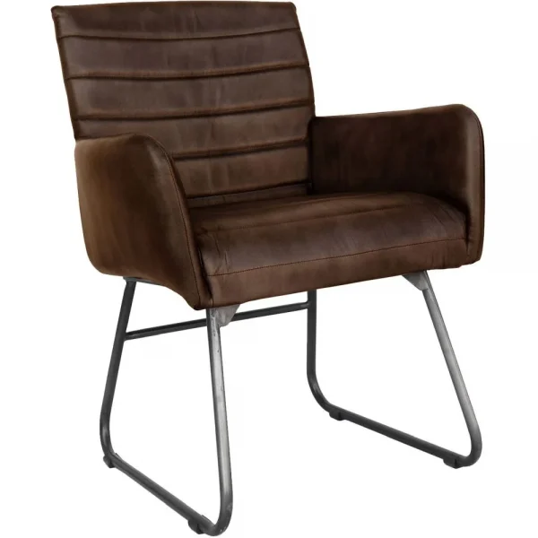 The Chair Collection Leather Iron The Chair Brown Hero