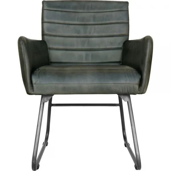 The Chair Collection Leather Iron The Chair Light Grey