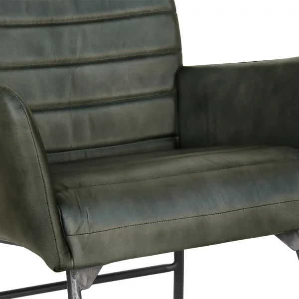 The Chair Collection Leather Iron The Chair Light Grey