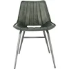 The Chair Collection Leather Iron The Chair with out arms Grey